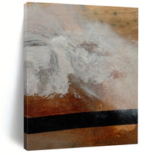 Load image into Gallery viewer, Wood - Paint Interaction – Brown, White, Black on Textured Base DTP185
