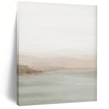 Load image into Gallery viewer, Light Pink & Green Abstract Watercolor Painting, Ideal for Soft - Toned Bedroom & Calming Yoga Studio LargeART2063