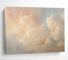 Load image into Gallery viewer, Fluffy Cloudscape Abstract Painting for Nursery & Meditation Room DKH209
