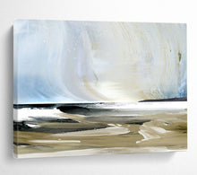 Load image into Gallery viewer, Coastal Abstract with Soft Blues and Beiges Abstract acrylic painting DLZ116