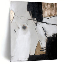 Load image into Gallery viewer, Oversized Black - White Minimalist Abstract Acrylic Art for Office Wall Display LargeART0255