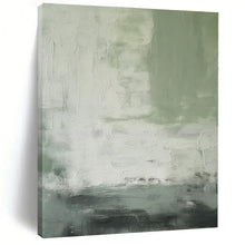 Load image into Gallery viewer, Oversized Green - Gray Abstract Textural Art for Nature - Themed Living Room & Calm Office LargeART0523