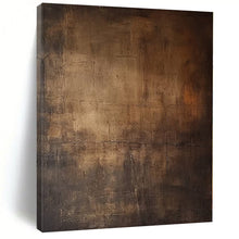 Load image into Gallery viewer, Hand - painted Massive Dark Brown Textured Abstract Acrylic Art for Rustic - Themed Lounges LargeART0097