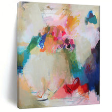 Load image into Gallery viewer, Colorful Floral Abstract Painting, Ideal for Romantic Dining Room & Botanical Art Gallery LargeART1856