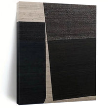Load image into Gallery viewer, “Monochromatic Geometric Art” - Black, Grey, White Abstract Art on Canvas DKH1114
