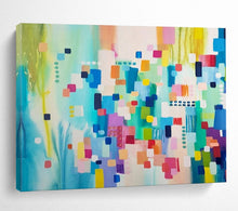 Load image into Gallery viewer, Vibrant Geometric Abstract - Modern Living Room Art LargeART1497
