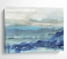 Load image into Gallery viewer, Blue - Toned Abstract Sea Painting On Canvas DKH414