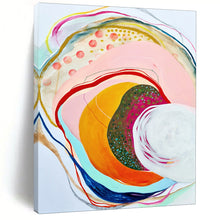 Load image into Gallery viewer, Colorful Circular Abstract Painting, Ideal for Bohemian Lounge & Creative Wellness Space LargeART1848