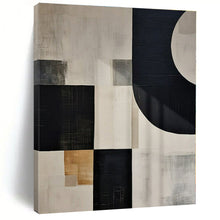 Load image into Gallery viewer, Mixed Geometric Abstract Painting, Ideal for Eclectic Living Room & Modern Dining Area LargeART1373