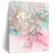 Load image into Gallery viewer, “Soft Floral Dream” - Pastel - Hued Flower Bouquet Art, Abstract Painting on Canvas DKH1084