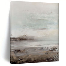 Load image into Gallery viewer, “Misty Horizon” - Soft grays, whites, and subtle blues for a serene landscape DTP153