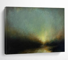 Load image into Gallery viewer, Abstract Landscape Painting on Canvas - “Mystic Glow” DKH777