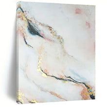 Load image into Gallery viewer, Oversized Pink - Gold Marble - Inspired Acrylic Art for Bathroom & Feminine Bedroom LargeART0433