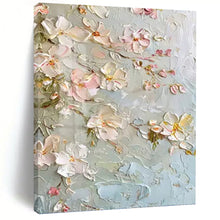 Load image into Gallery viewer, “Cherry Blossom Textured Art” - 3D Floral Art on Canvas DKH1392