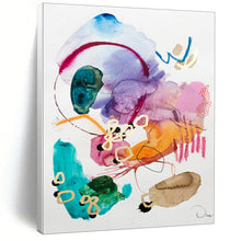 Load image into Gallery viewer, Colorful Watercolor - Style Abstract Painting, Ideal for Bohemian Bathroom & Art - Loving Friend’s Gift LargeART1869