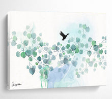 Load image into Gallery viewer, Minimalist Bird & Foliage Abstract Painting on Canvas DKH539
