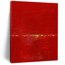 Load image into Gallery viewer, Bold Red Minimalist Art, Ideal for Modern Living Room Accent & Dramatic Entryway LargeART1089