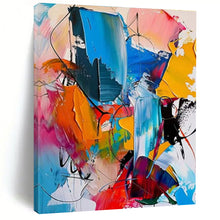 Load image into Gallery viewer, Colorful Abstract Chaos Art - Great for Modern Art Gallery & Energetic Startup Office LargeART0689