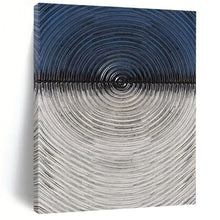 Load image into Gallery viewer, Large - Scale Black - White Circular Textured Acrylic Art for Modern Office & Art Gallery LargeART0424