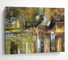 Load image into Gallery viewer, Green - Yellow Abstract Art - Ideal for Modern Living Room LargeART1605