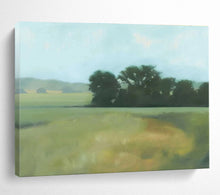 Load image into Gallery viewer, Subtle Green Field Landscape Abstract Painting On Canvas DKH426