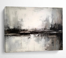 Load image into Gallery viewer, Monochrome Moody Landscape Abstract Painting On Canvas DKH342