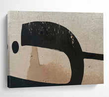 Load image into Gallery viewer, Abstract Painting on Canvas: Earth - Toned Textured Shapes - “Rustic Charm” DKH587