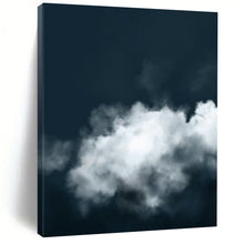 Load image into Gallery viewer, Lone Cloud in Dark Sky – Minimalist Sky Study in Oil DTP233