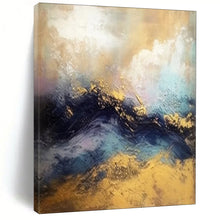 Load image into Gallery viewer, Colorful Abstract Wave Painting, Suited for Coastal - Themed Living Room & Spa - Like Bathroom LargeART1941