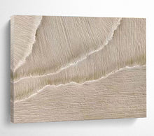 Load image into Gallery viewer, Textured Beige Abstract Art for Rustic Bedroom & Cozy Reading Nook DKH095