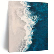 Load image into Gallery viewer, Aerial Ocean View Painting, Suited for Beach House Entryway & Coastal - Inspired Living Room LargeART1400