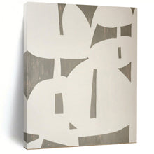 Load image into Gallery viewer, White - Grey Cut - Out Abstract Acrylic Art, Suited for Minimalist Entryway & Art Gallery Wall LargeART0991