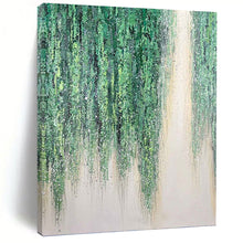 Load image into Gallery viewer, “Hanging Green Vines” - Nature - inspired Abstract Art on Canvas DKH1506