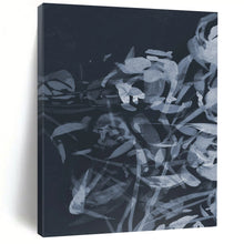 Load image into Gallery viewer, Layered Floral in Gray – Abstract Flower Watercolor DTP240