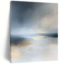 Load image into Gallery viewer, Misty Sea Abstract Art for Nautical Beach House Bedroom & Tranquil Seaside Restaurant LargeART0939