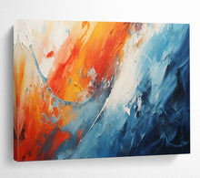 Load image into Gallery viewer, Hand - painted Dynamic Color Wave Acrylic Art for Energetic Home Gyms LargeART1704