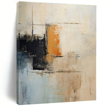 Load image into Gallery viewer, Multitone Abstract with Black Shapes, Suited for Contemporary Office & Art - Lovers’ Hallway LargeART1336