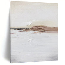 Load image into Gallery viewer, “Neutral Textured Landscape” - Subtle Minimalist Art on Canvas DKH1678