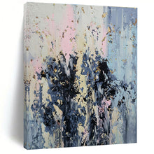 Load image into Gallery viewer, Pink, Blue & Gray Abstract Painting - Ideal for Modern Living Room & Art Gallery Spaces LargeART1404