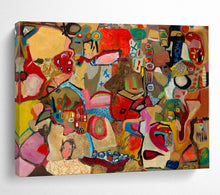 Load image into Gallery viewer, “Colorful Abstract Gathering” - Eclectic Abstract Acrylic, Good for Community Space and Living Room DLZ240