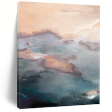 Load image into Gallery viewer, “Pastel Mist” - Blush, lavender, soft blue swirling like dawn clouds DTP164