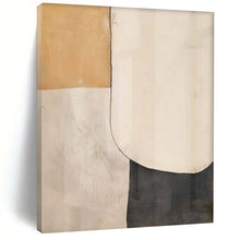 Load image into Gallery viewer, Neutral Geometric Blocks Acrylic Art, Ideal for Modern Living Room & Office LargeART1044