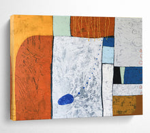 Load image into Gallery viewer, Earth - Toned Geometric Abstract Painting on Canvas DKH556