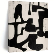 Load image into Gallery viewer, Black and White Abstract Shapes Acrylic Art, Suited for Gallery Wall & Study LargeART1036