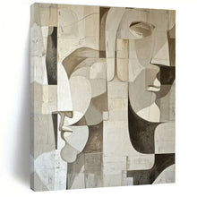 Load image into Gallery viewer, Cubist Face Abstract Painting, Perfect for Art - Lover’s Study & Modern Gallery Wall LargeART1388