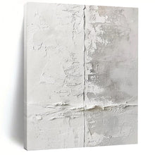 Load image into Gallery viewer, Textured White Minimalist Acrylic Art, Suited for Modern Entryway & Gallery Wall LargeART1016