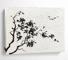 Load image into Gallery viewer, Black - White Ink - Style Abstract Painting On Canvas DKH451