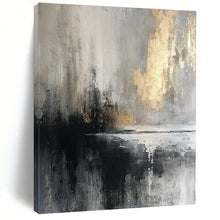 Load image into Gallery viewer, Monochrome Gold - Accent Landscape Acrylic Art, Fit for Library & Study LargeART1018