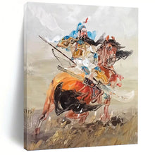 Load image into Gallery viewer, “Guan Yu on Horseback” - Chinese Mythology Art on Canvas DKH1590