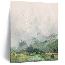 Load image into Gallery viewer, “Green and Grey Impressionistic Landscape” - Impressionistic Art on Canvas DKH1541
